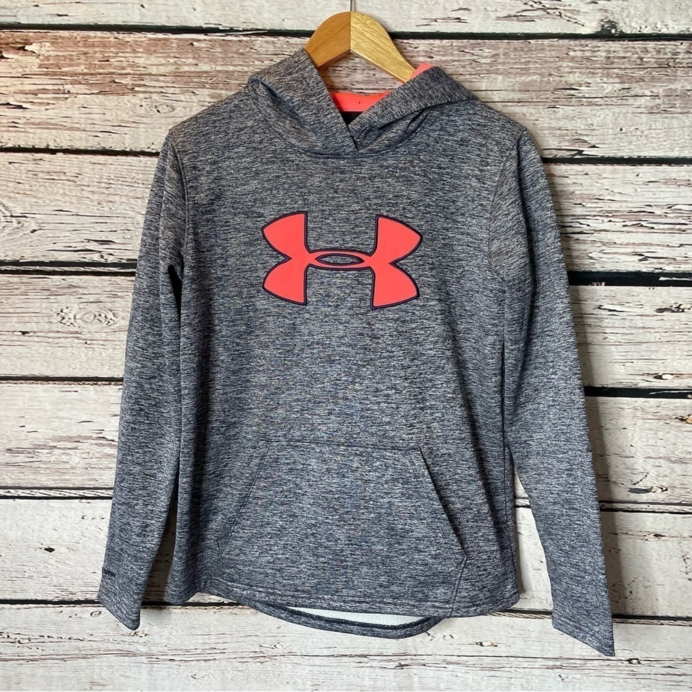 Under Armour ColdGear Hooded Sweatshirt Women’s Small Loose Fit Pullover in EUC‎